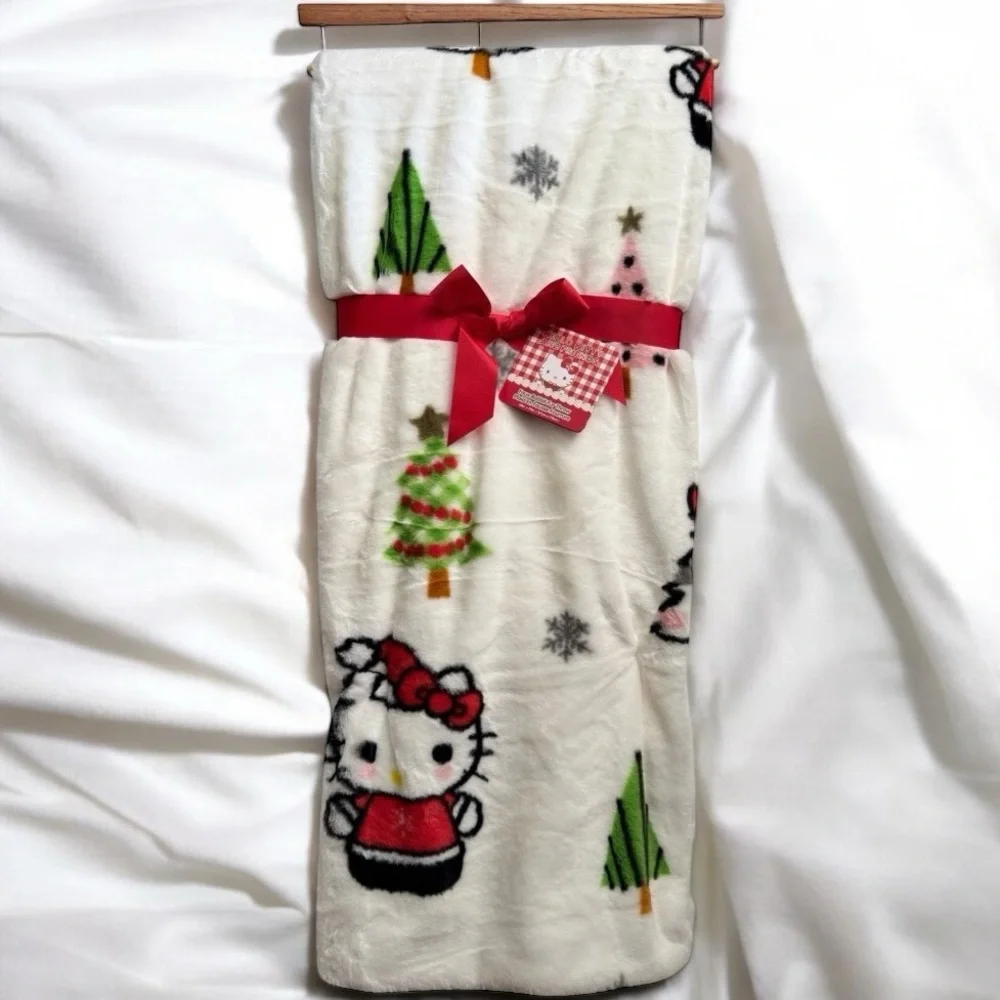 Sanrio Hello Kitty Christmas Holiday Throw Blanket 🎄